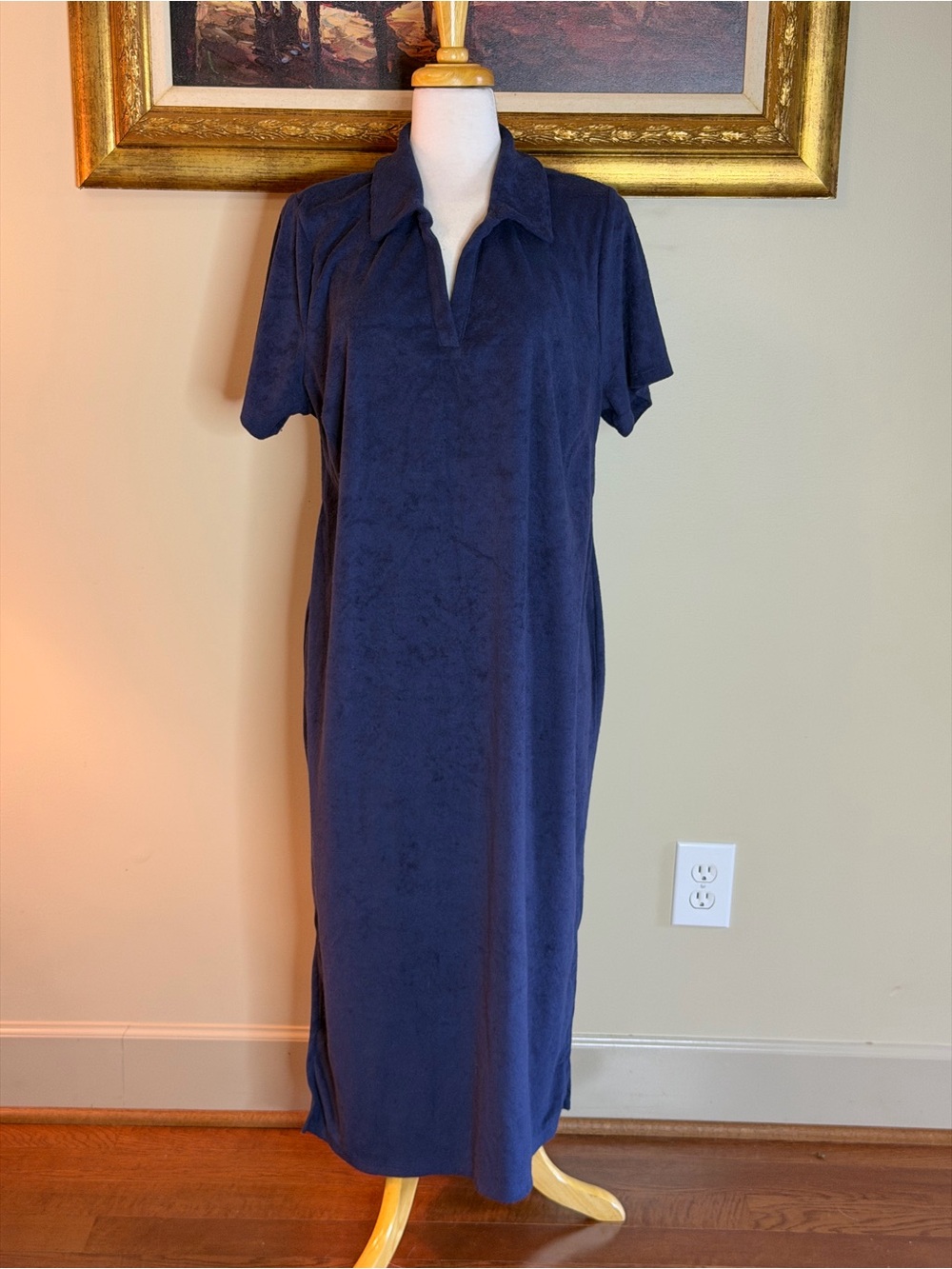 Ava & Viv | NWT Navy Short-Sleeve Polo Dress